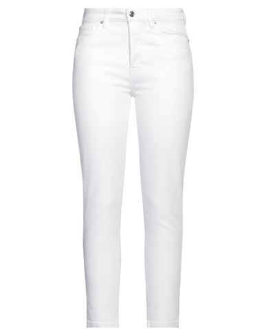 Iro Woman Pants White Size 29 Cotton, Elastane
