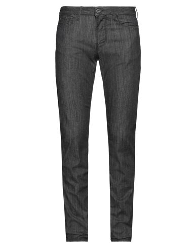 Emporio Armani Man Jeans Black Size 29w-34l Cotton, Elastomultiester, Elastane
