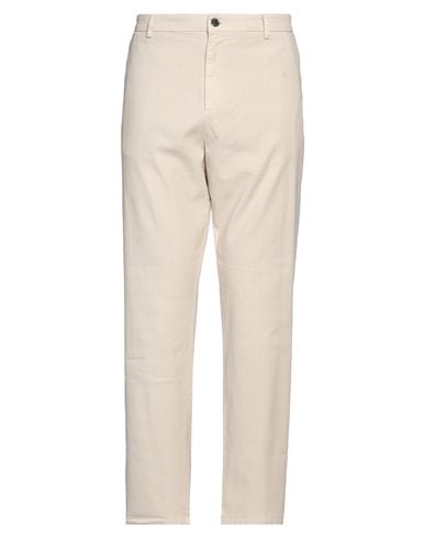 Elvine Man Pants Beige Size 34 Linen, Cotton, Elastane