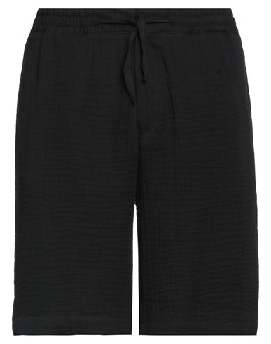 Elvine Man Shorts & Bermuda Shorts Black Size 34 Cotton