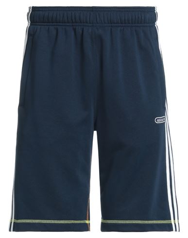 Adidas Originals Man Shorts & Bermuda Shorts Navy Blue Size Xs Cotton, Recycled Polyester