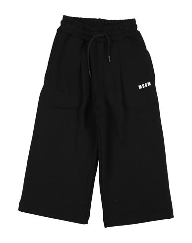 Msgm Toddler Girl Pants Black Size 4 Cotton In Black
