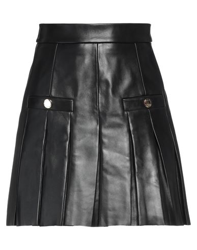 Sandro Woman Mini Skirt Black Size 2 Lambskin