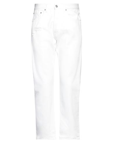 Haikure Man Denim Pants White Size 38 Cotton