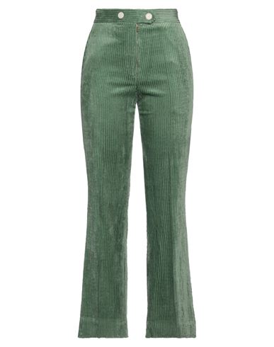 Sandro Woman Pants Sage Green Size 10 Cotton, Modal, Elastane