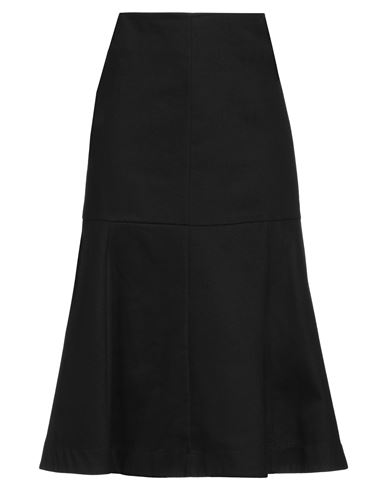 Tensione In Woman Midi Skirt Black Size M Cotton