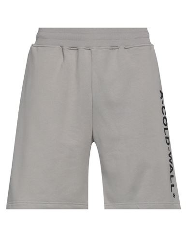 Shop A-cold-wall* Man Shorts & Bermuda Shorts Grey Size L Cotton, Elastane