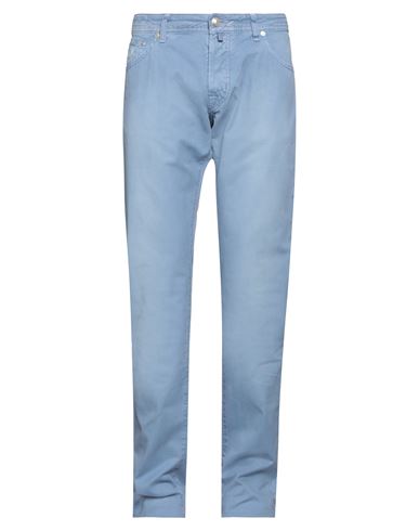 Jacob Cohёn Man Pants Light Blue Size 36 Cotton