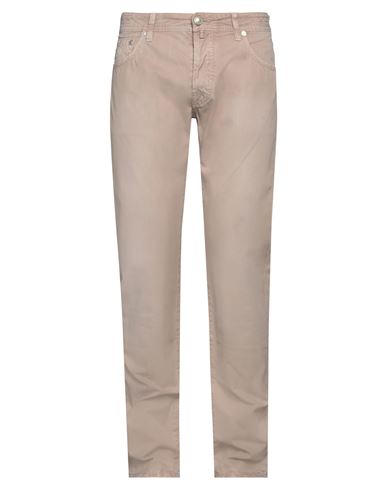 Shop Jacob Cohёn Man Pants Light Brown Size 36 Cotton In Beige