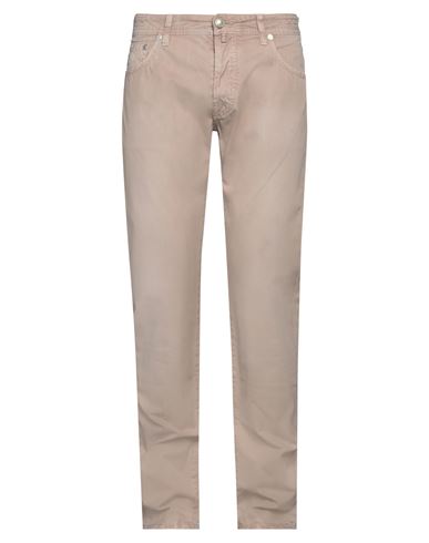 JACOB COHЁN JACOB COHЁN MAN PANTS LIGHT BROWN SIZE 34 COTTON