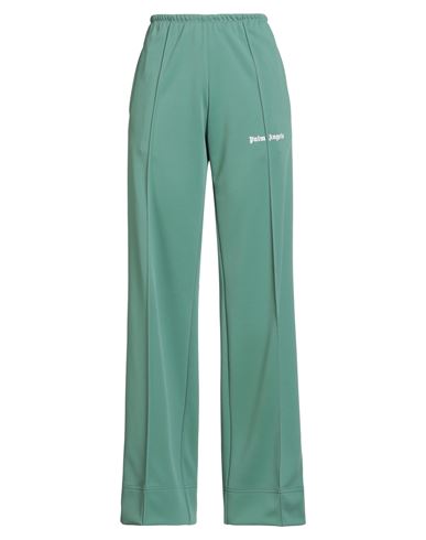 Palm Angels Woman Pants Green Size 8 Recycled Polyester In Green