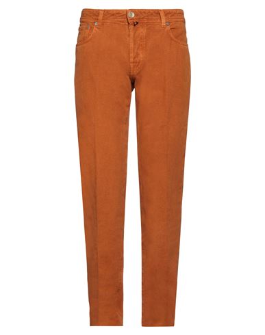 Jacob Cohёn Man Pants Orange Size 36 Cotton