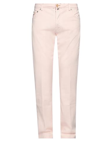 Shop Jacob Cohёn Man Pants Light Pink Size 36 Cotton, Elastane