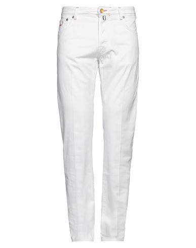 Jacob Cohёn Man Pants White Size 34 Cotton, Elastane