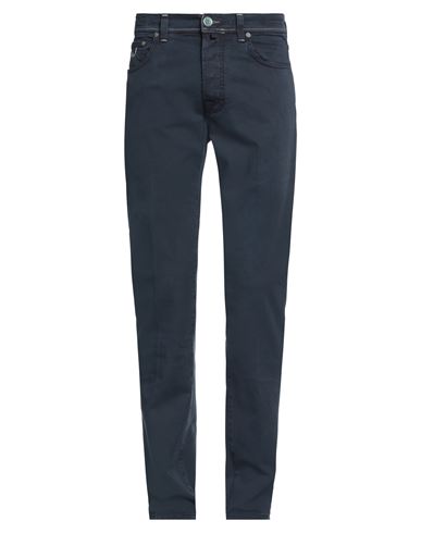 JACOB COHЁN JACOB COHЁN MAN PANTS MIDNIGHT BLUE SIZE 32 COTTON, ELASTANE