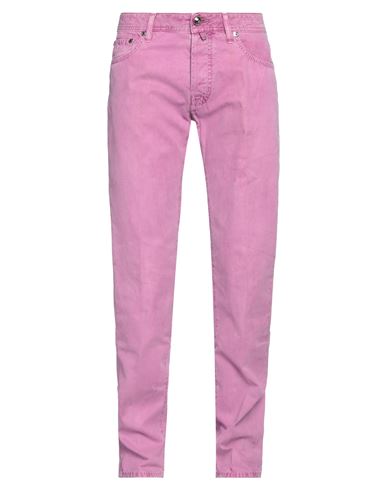 Jacob Cohёn Man Pants Light Purple Size 35 Cotton