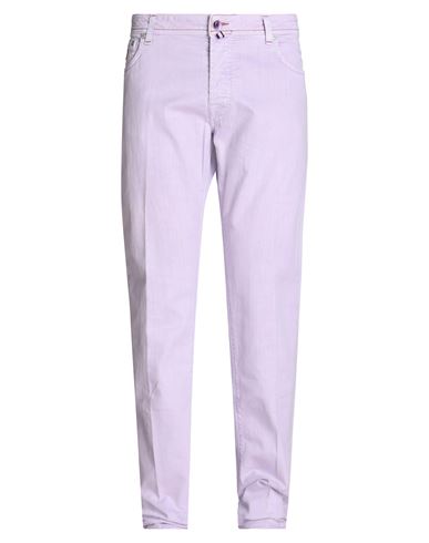 Jacob Cohёn Man Pants Lilac Size 37 Cotton, Elastane In Purple