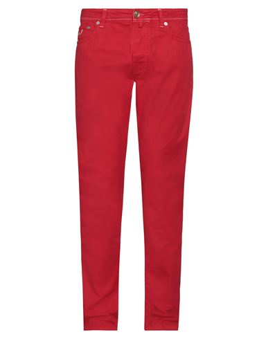 Shop Jacob Cohёn Man Pants Red Size 35 Cotton