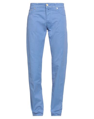 Jacob Cohёn Man Pants Pastel Blue Size 34 Cotton