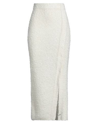 Auralee Woman Maxi Skirt Off White Size 1 Linen, Cotton