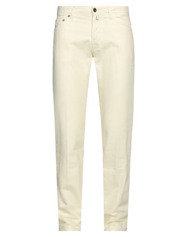 Jacob Cohёn Man Pants Ivory Size 34 Cotton In White