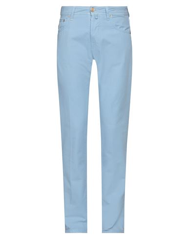 Jacob Cohёn Man Pants Sky Blue Size 31 Cotton