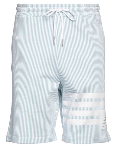 Thom Browne Man Shorts & Bermuda Shorts Sky Blue Size 3 Cotton, Elastane
