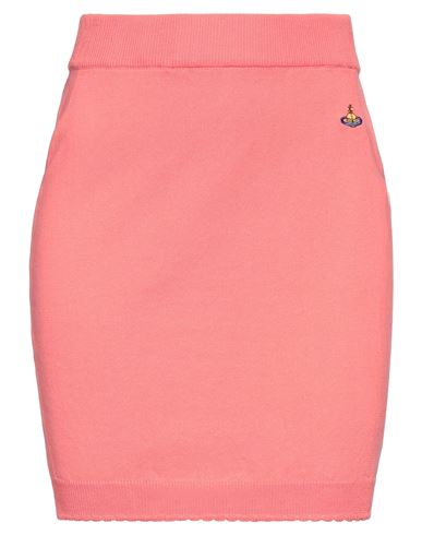 Vivienne Westwood Woman Mini Skirt Coral Size M Cotton In Red