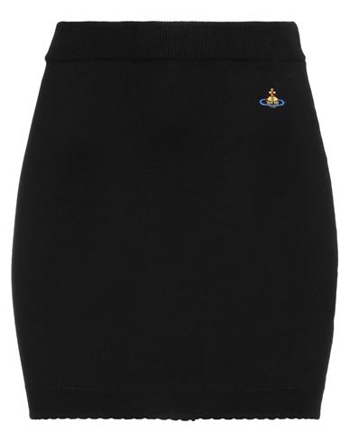 Vivienne Westwood Woman Mini Skirt Black Size Xs Cotton In N402 Black