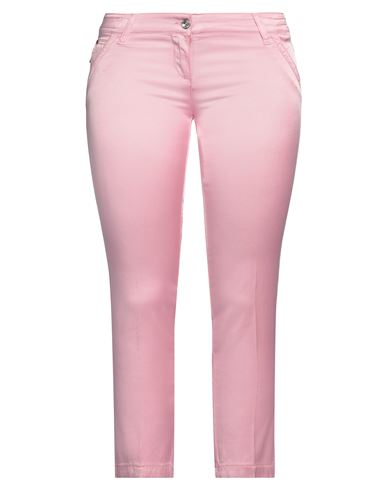 JACOB COHЁN JACOB COHЁN WOMAN CROPPED PANTS PINK SIZE 32 COTTON, VISCOSE, ELASTANE