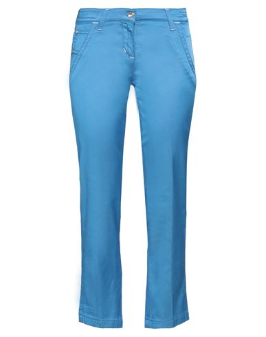 Jacob Cohёn Woman Cropped Pants Azure Size 33 Cotton, Viscose, Elastane In Blue