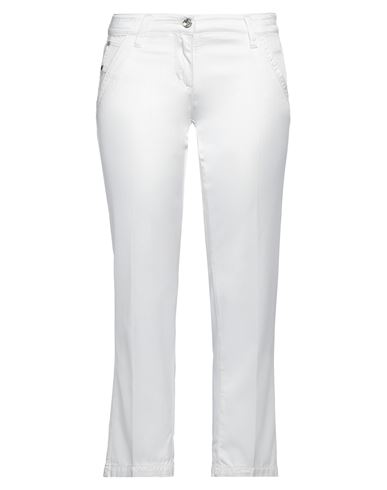 Jacob Cohёn Woman Cropped Pants White Size 32 Cotton, Viscose, Elastane