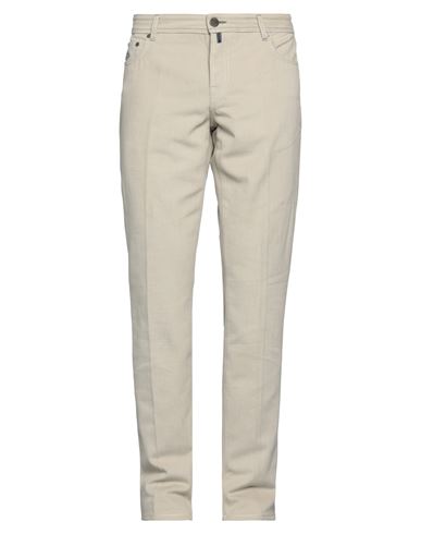 Luigi Borrelli Napoli Man Jeans Light Grey Size 31 Polyester, Cotton