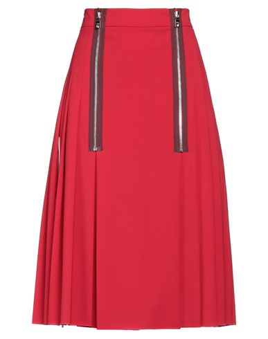 Dolce & Gabbana Woman Midi Skirt Red Size 6 Virgin Wool, Elastane