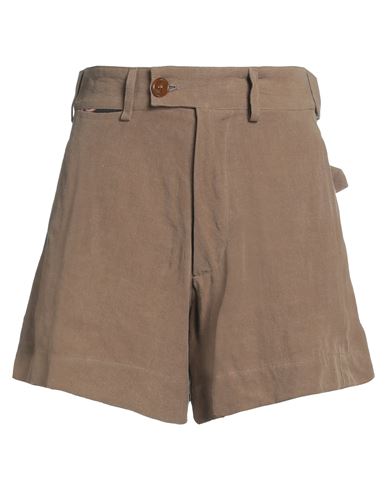 Vivienne Westwood Woman Shorts & Bermuda Shorts Brown Size S Linen