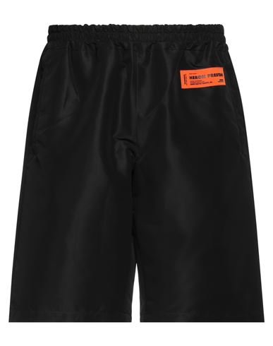 Shop Heron Preston Man Shorts & Bermuda Shorts Black Size M Polyester