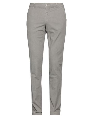 Powell Man Pants Grey Size 34 Cotton, Elastane