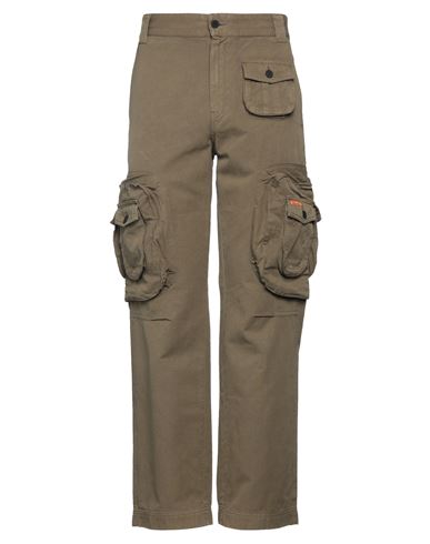 Heron Preston Man Pants Military Green Size M Cotton, Linen