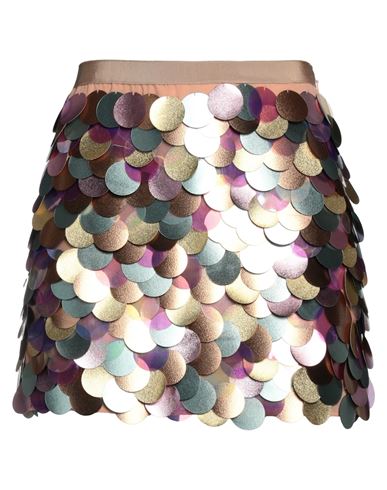 Pinko Woman Mini Skirt Blush Size 4 Polyester, Cotton, Viscose, Polyurethane