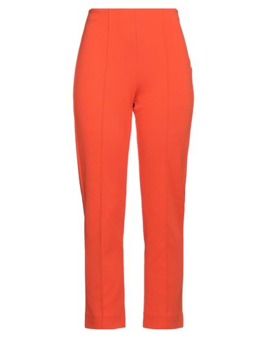 Shop Sportmax Woman Pants Orange Size L Cotton, Polyester, Elastane