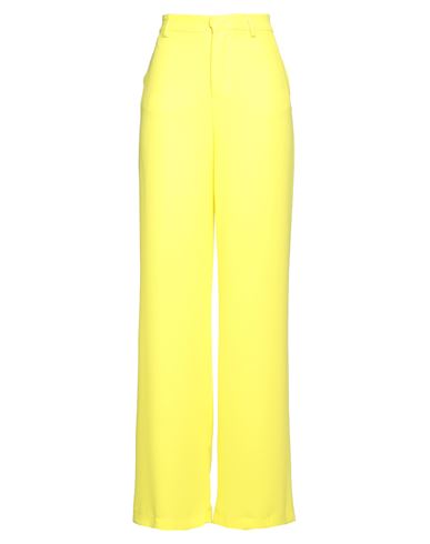 Soallure Woman Pants Yellow Size 8 Polyester