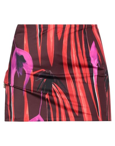 Louisa Ballou Woman Mini Skirt Red Size M Recycled Polyamide, Elastane