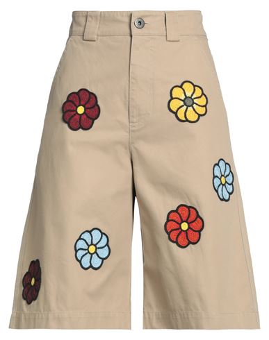 Shop Moncler Genius 1 Moncler Jw Anderson Woman Shorts & Bermuda Shorts Sand Size 4 Cotton In Beige