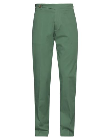 Berwich Man Pants Green Size 40 Cotton, Elastane