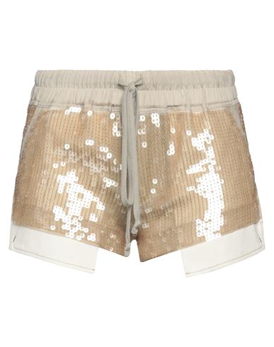 Shop Rick Owens Woman Shorts & Bermuda Shorts Beige Size 4 Silk, Polyester