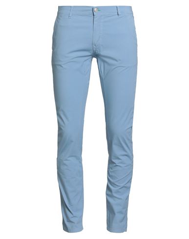 Grey Daniele Alessandrini Man Pants Light Blue Size 32 Cotton, Elastane