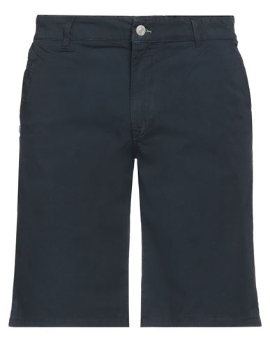 Grey Daniele Alessandrini Man Shorts & Bermuda Shorts Midnight Blue Size 30 Cotton, Elastane