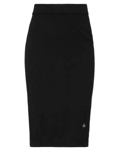 Vivienne Westwood Bea Orb-embroidered Knitted Skirt In Black