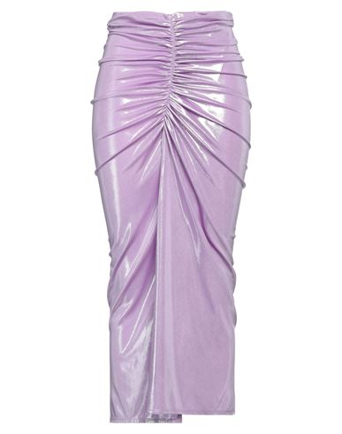 Soallure Woman Maxi Skirt Lilac Size 8 Polyester, Elastane In Purple