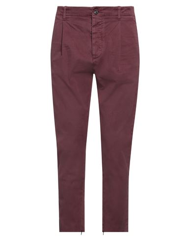 Dsquared2 Man Pants Burgundy Size 32 Cotton, Elastane In Red